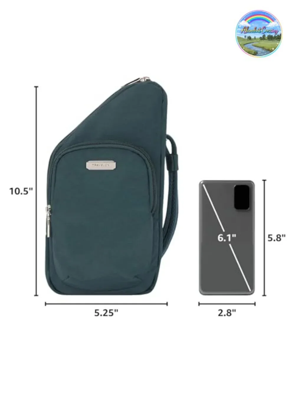 Anti-Theft Compact Crossbody Bag with RFID Blocking - Lightweight Nylon Travel